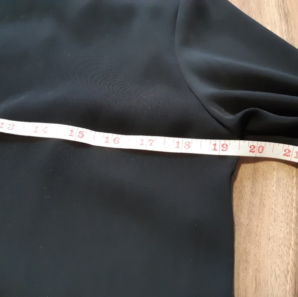 Black Dress with Crochet Sleeves - Picture 4 of 6